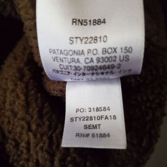 PATAGONIA Retro Pile Fleece Green Brown Half Zip Pullover - Picture 10 of 13